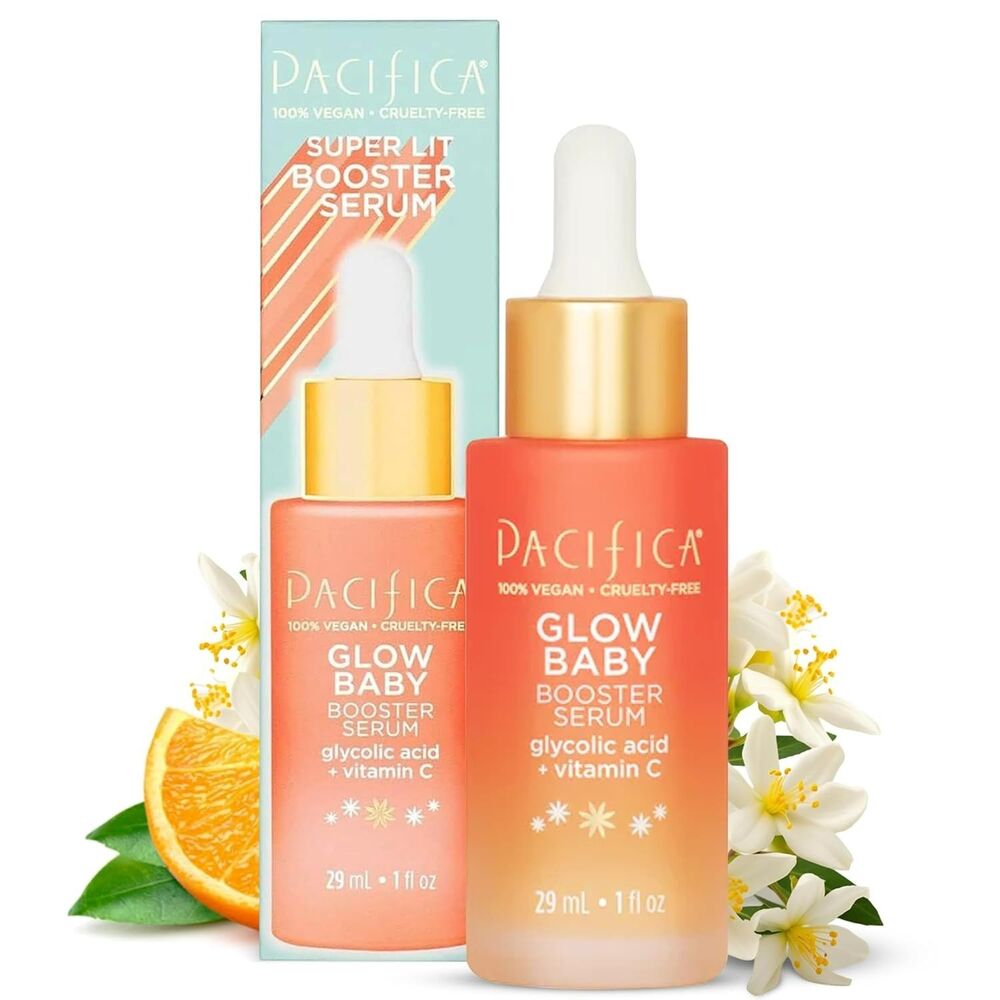 Pacifica Glow Baby Booster Serum Clear Vitamin C Glycolic Acid 1oz All Skin Type
